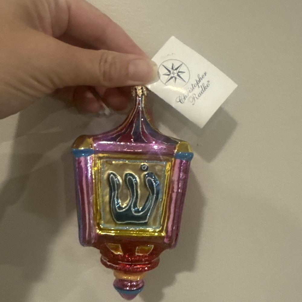 Christopher Radko RARE 2000 vintage Dreidel ornament Beautiful 6"